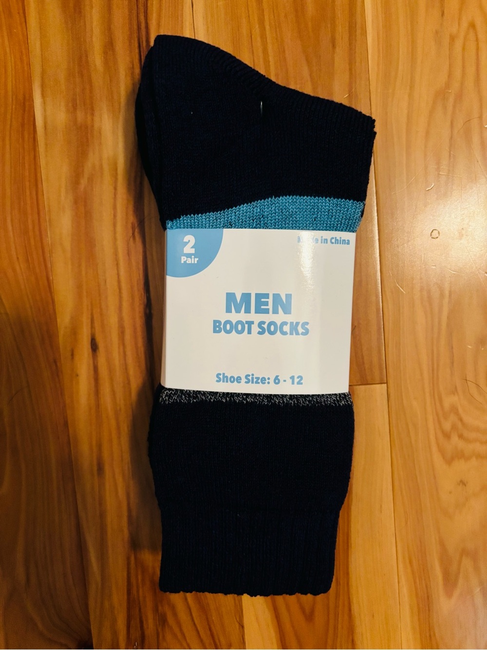 Men's Black Boot Socks - 2 Pair